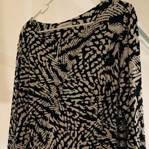 CALVIN KLEIN GEOMETRIC DESIGN DRESS